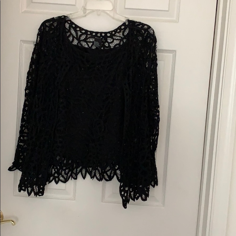 Beautiful black top and cardigan